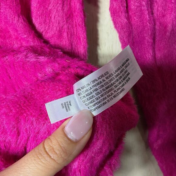 Universal Thread Fuzzy Sweater Women’s Medium Pink Mock Neck Soft Cozy Pullover - Picture 8 of 8